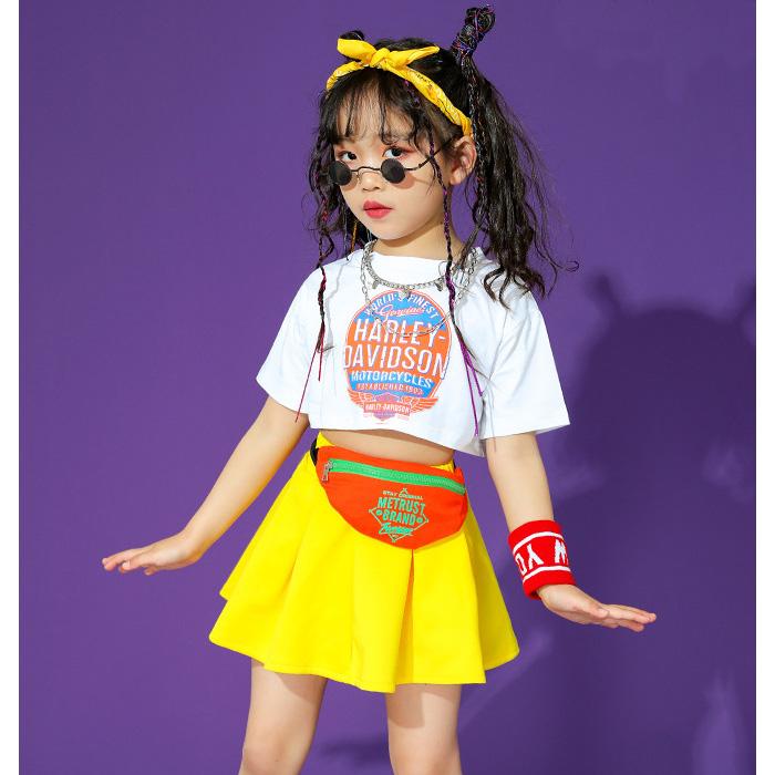 キッズダンス衣装 ミニスカート プリーツスカート 女の子 子供服