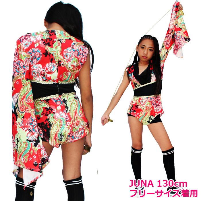 着物 和服 浴衣 オールインワン ワンピース 和柄 奇抜 キッズ ダンス 衣装 ダンス ヒップホップ ダンス 衣装 ダンスウェア子供 ジュニア 子供服 Set 158 うちの子が一番 通販 Yahoo ショッピング