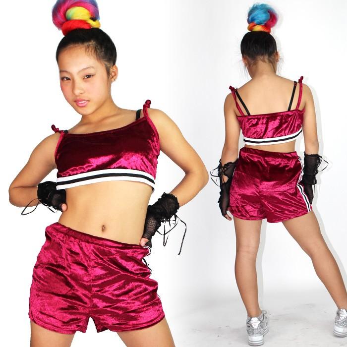 訳あり キッズダンス 上下セットアップ タンクトップ ショートパンツ
