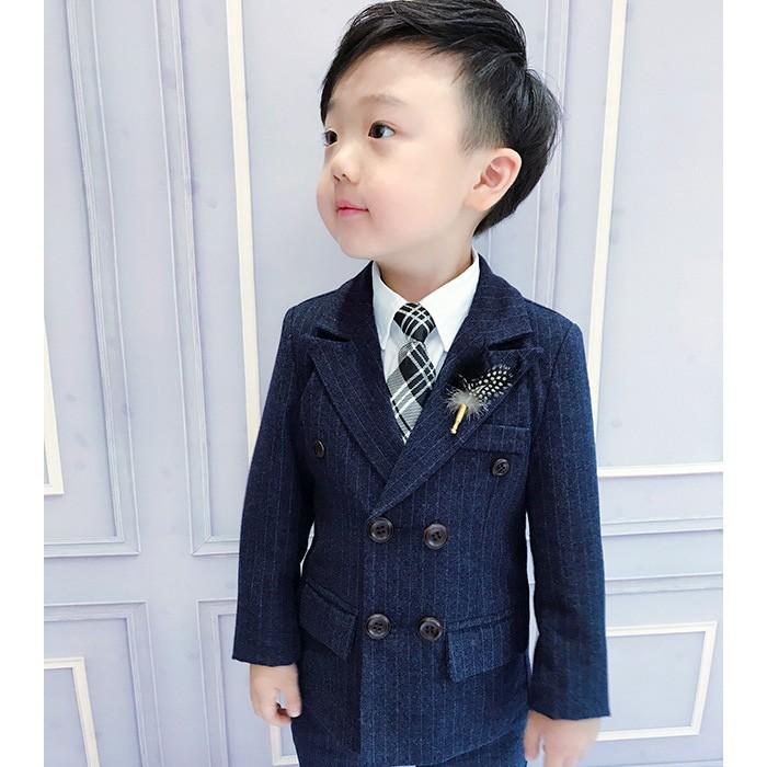 男児半ズボンスーツ　ワイシャツ2枚、ネクタイ付き　BACK＆FORTH 130 12601-m.jpg