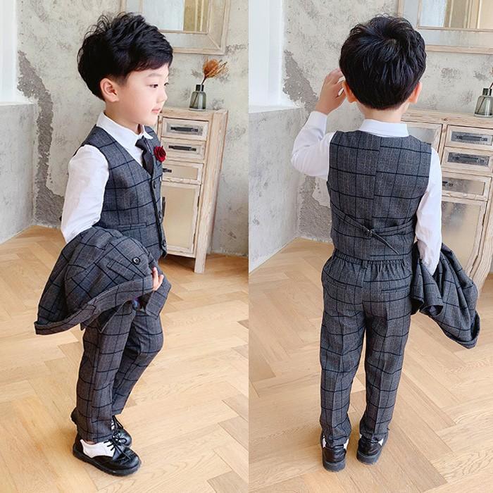 キッズダンス衣装 送料無料 男の子 子供スーツ ダブル スーツ 7点