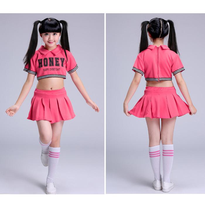 キッズダンス衣装 チアガール 衣装 2点セット チア コスプレ