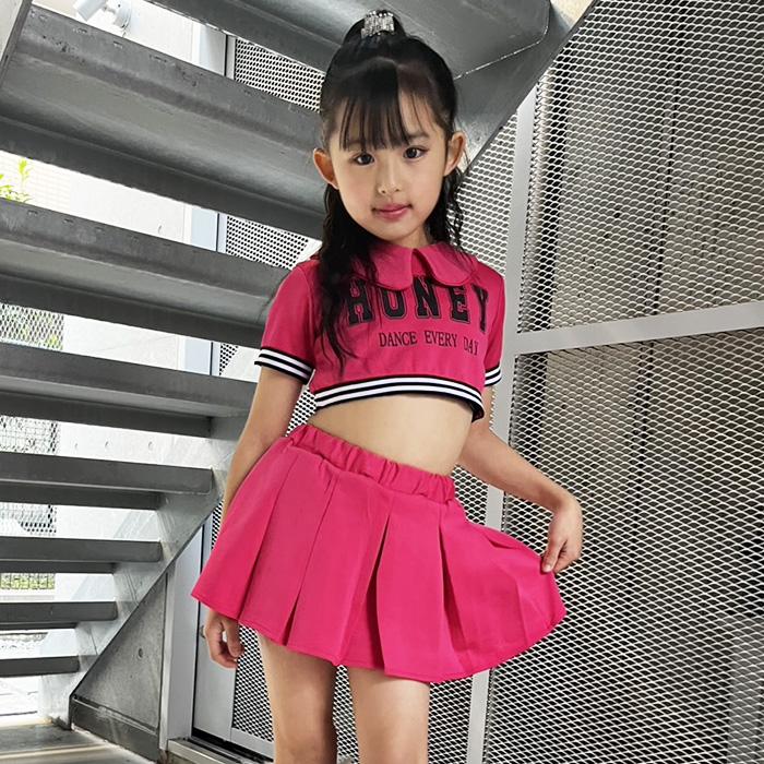 キッズダンス衣装 チアガール 衣装 2点セット チア コスプレ