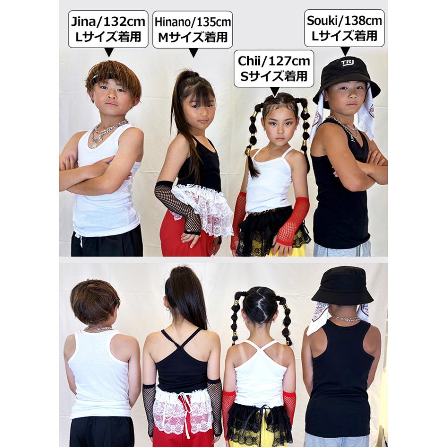 キッズダンス衣装 送料無料 訳あり 色違い3枚セット タンクトップ
