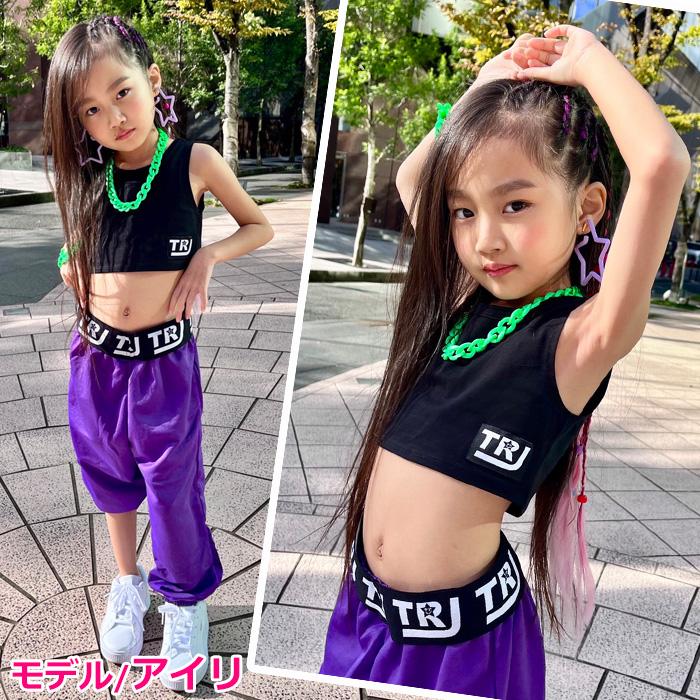 ショート丈 タンクトップ ノースリーブ 女の子 子供服 キッズ 無地