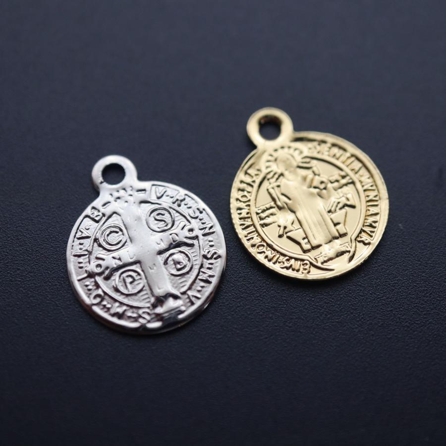 金アレ対応 真鍮製 メダイ コイン チャーム 2個 : Trois anges - 通販 - Yahoo!ショッピング