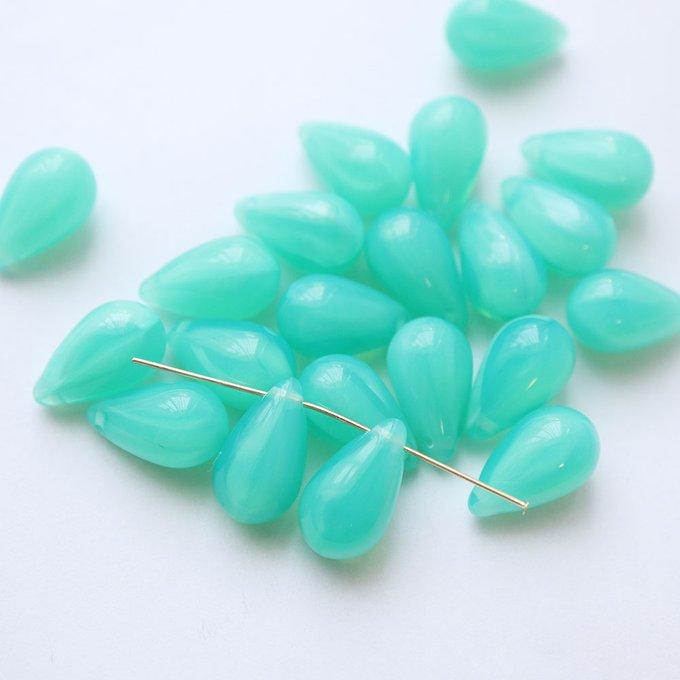 在庫処分価格』チェコビーズ 横穴 大きい ドロップ しずく 9×15mm 8個