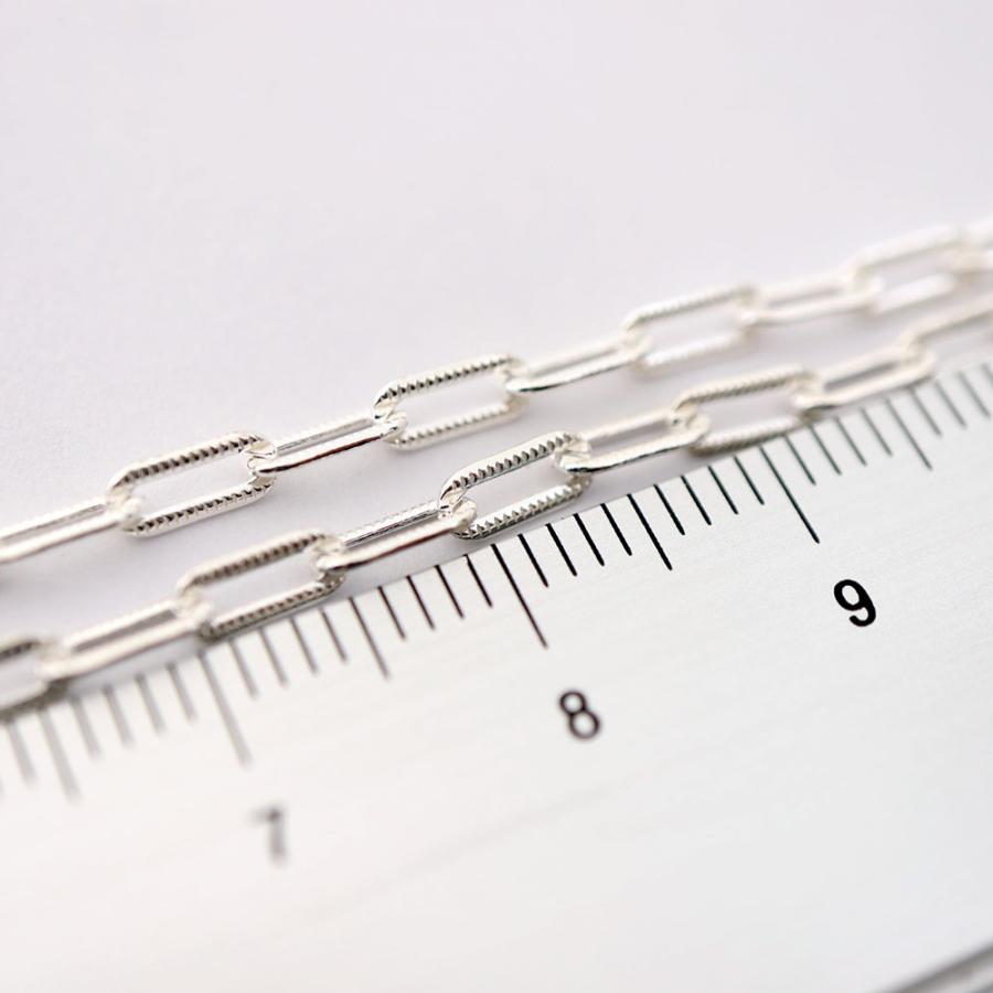 SV925 スターリングシルバー 5.3×2.5mm 切込みボックスチェーン