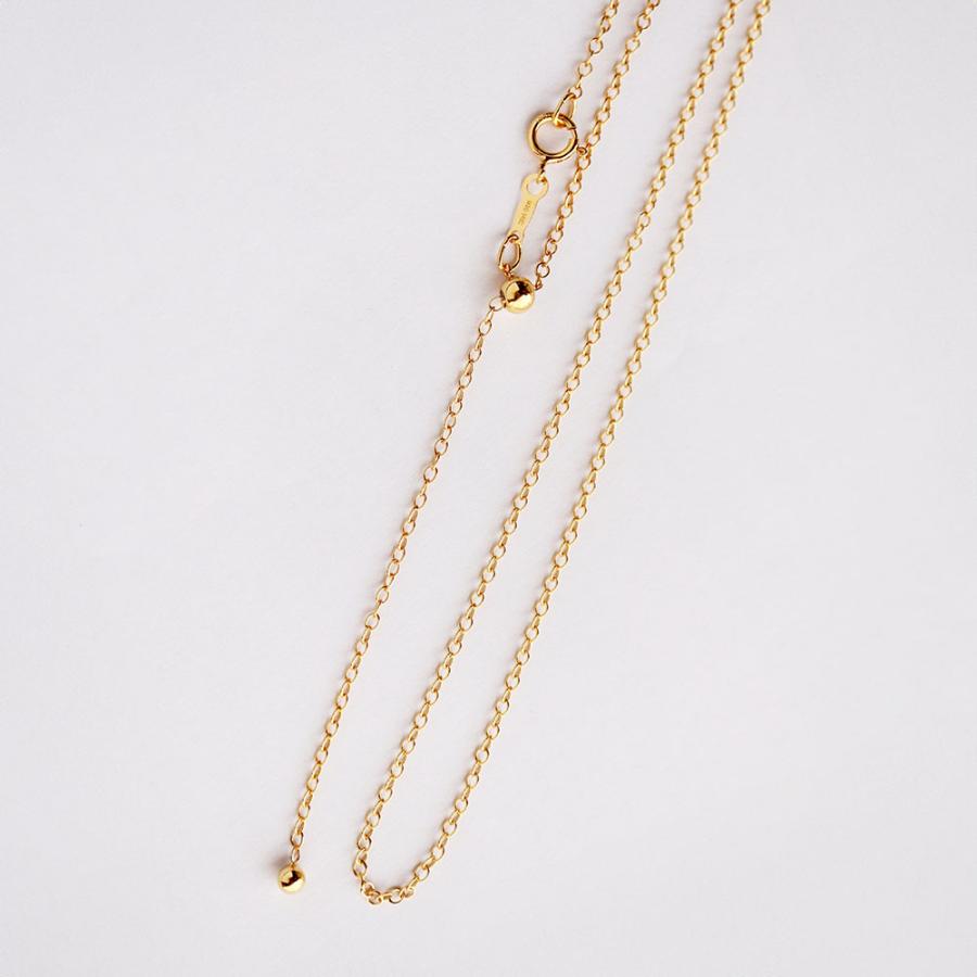 14KGF ゴールドフィルド 丸アズキ 幅1.7mm スライドボール ネックレス