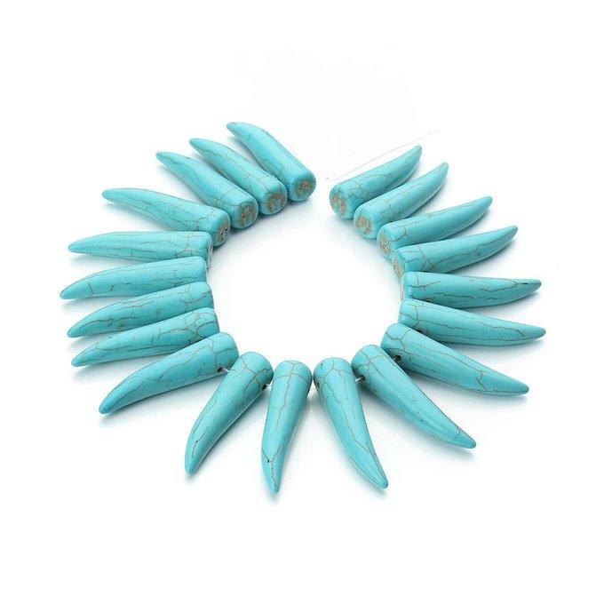 ハンドメイドコネクター　12個  練りターコイズ ハンドメイドコネクター12個 練りターコイズ