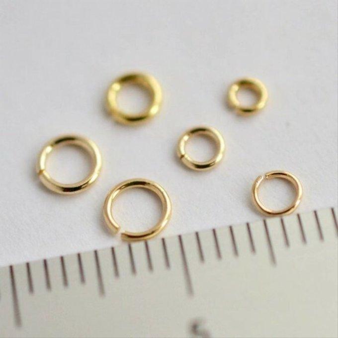 14KGF 真鍮製 丸カン 基礎パーツ 連結金具 |  | 02