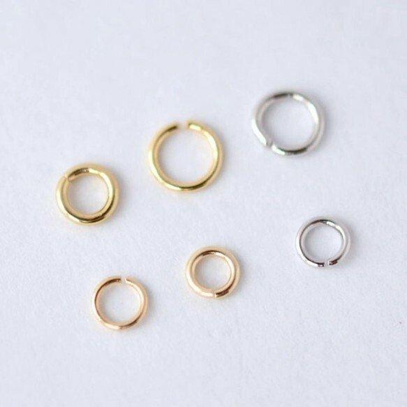 14KGF 真鍮製 丸カン 基礎パーツ 連結金具 |  | 03