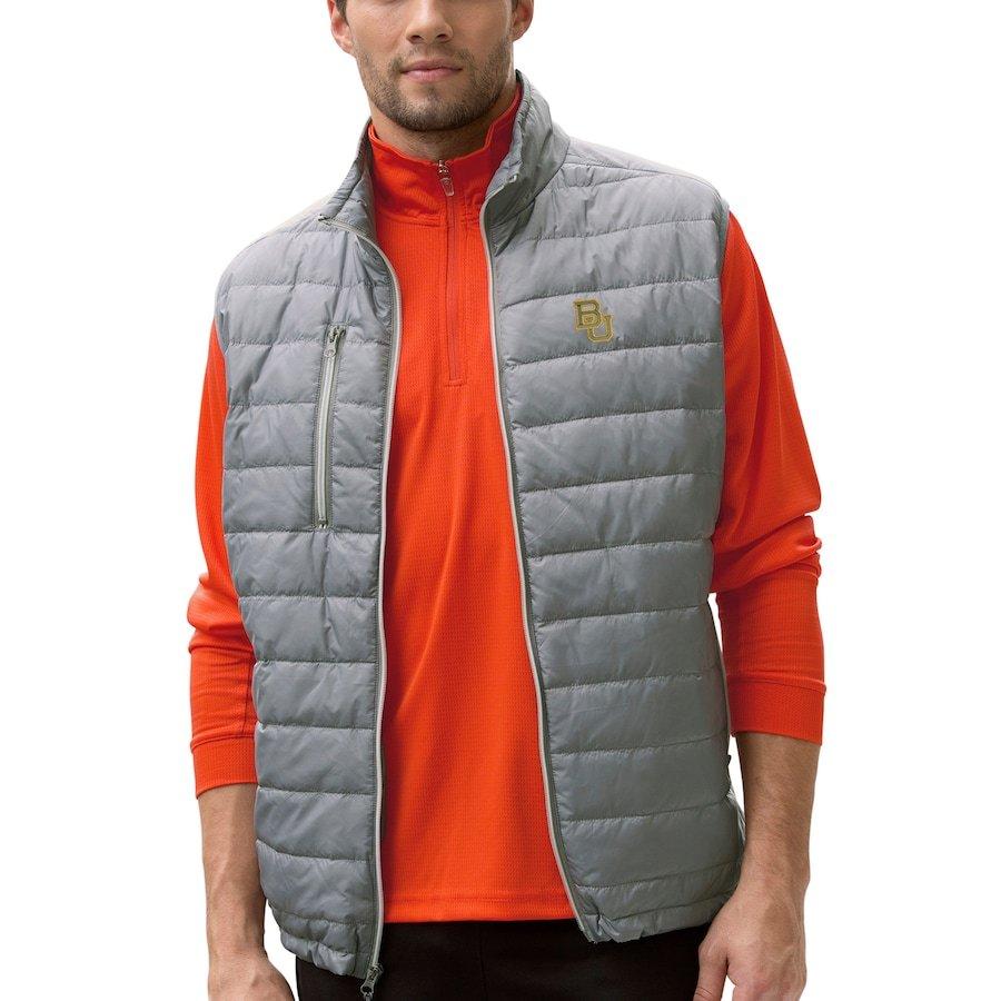 現在11/17より発送の目安 送料無料メンズ ジャケット "Baylor Bears" Apex Compressible Quilted Vest - Gray