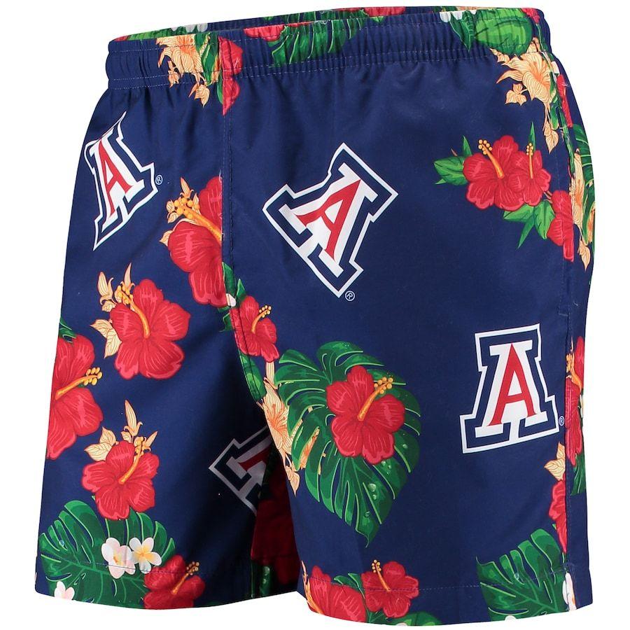 高級感 メンズ 水着 Arizona Wildcats Floral Swim Trunks Navy 安い Theculturewire Com