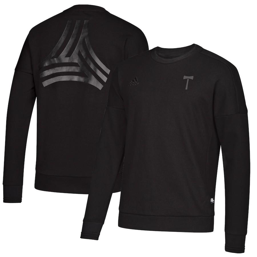 注目の福袋！ アディダス Black - Sweatshirt Pullover Neck Crew Tango adidas Timbers" "Portland スウェット メンズ シャツ