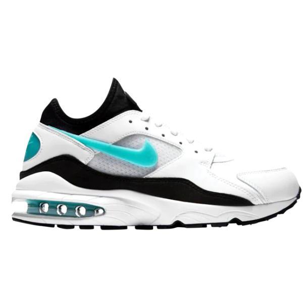 ナイキ メンズ スニーカー Nike Air Max 93 ランニングシューズ エアマックス ９３ White/Sport Turq/Black  :306551-107:バッシュ アパレル troisHOMME - 通販 - Yahoo!ショッピング