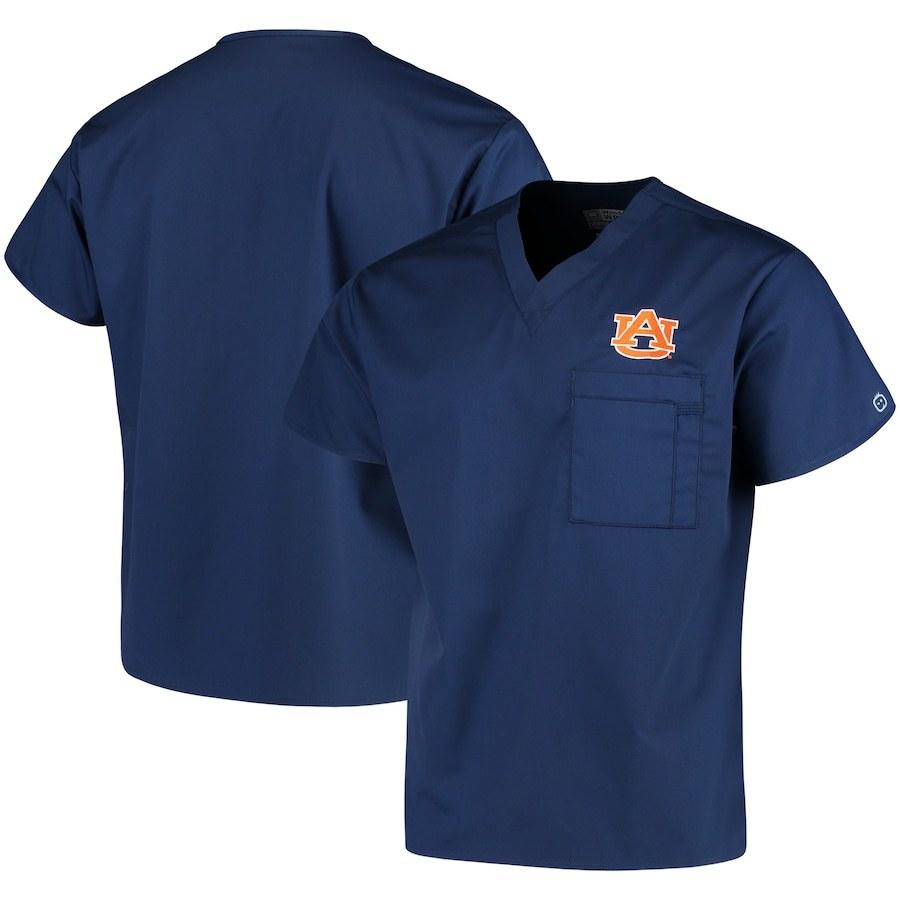 激安の メンズ シャツ Auburn Tigers V Neck Scrub Top Navy 最終値下げ Zoetalentsolutions Com