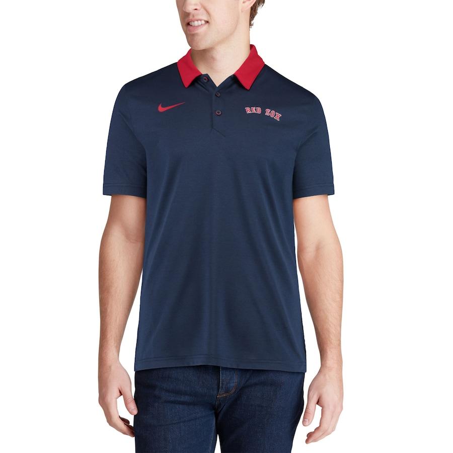 ナイキ メンズ ポロシャツ Boston Red Sox Nike MLB Breathe Performance Polo 半袖 ゴルフ Navy｜troishomme｜04