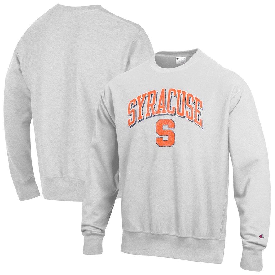 スウェット Syracuse Orange Champion Arch Over Logo Reverse Weave Pullover Sweatshirt Gray バッシュ アパレル Troishomme 通販 Yahoo ショッピング