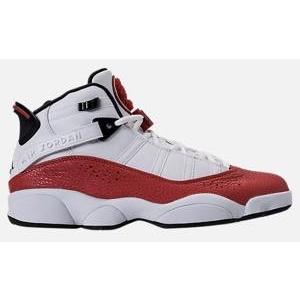 ナイキ ジョーダン メンズ バスケットボール シューズ Air Jordan 6 Rings バッシュ White/Black/University Red｜troishomme