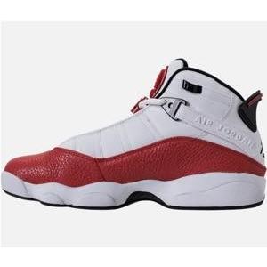 ナイキ ジョーダン メンズ バスケットボール シューズ Air Jordan 6 Rings バッシュ White/Black/University Red｜troishomme｜02