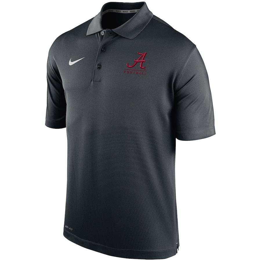 工場直送 メンズ ポロシャツ Alabama Crimson Tide Nike Football Varsity Performance Polo Black 格安人気 Huongnghiepaau Edu Vn
