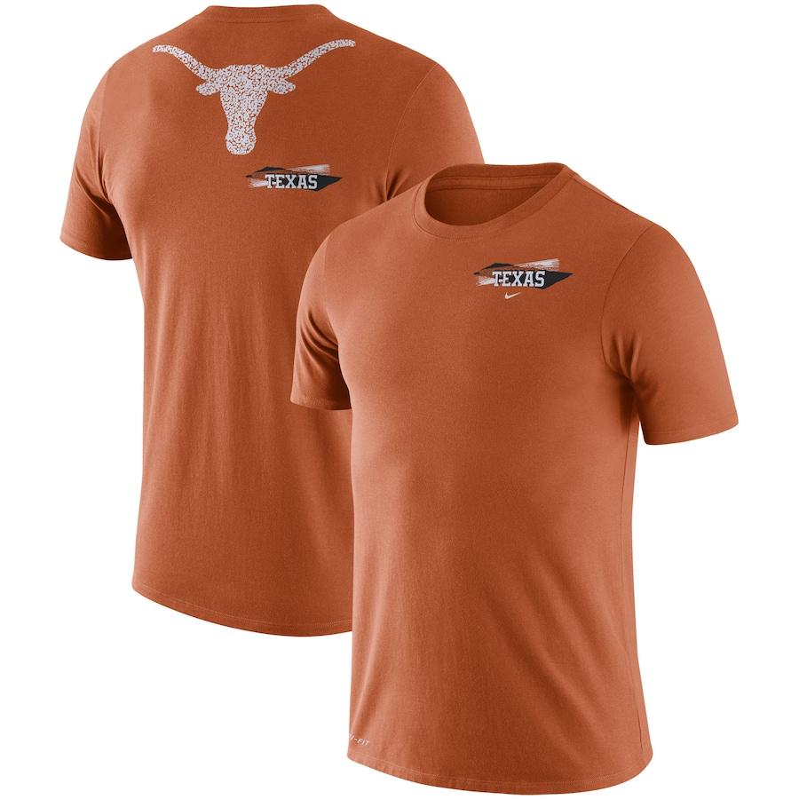 驚きの安さ T-Shirt GFX Fan Cotton Performance Nike Longhorns" "Texas メンズ ナイキ Tシャツ Orange Texas 半袖 パーカー