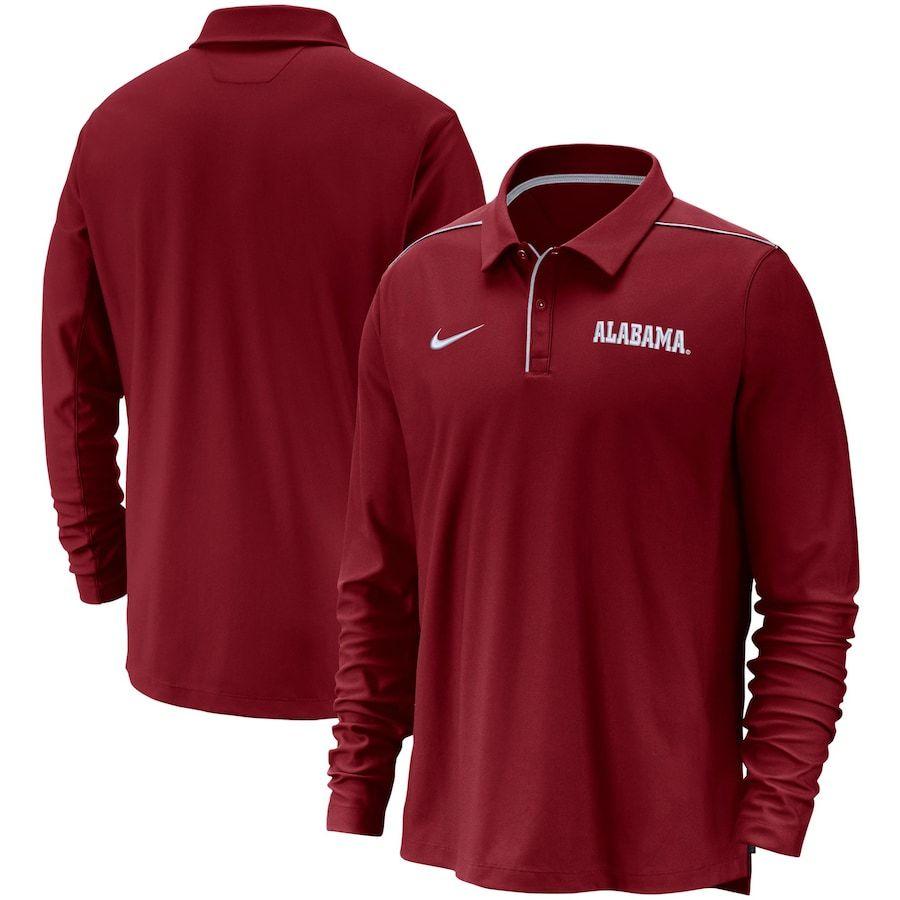 ショッピング値下げ メンズ ポロシャツ Alabama Crimson Tide Nike Team Issue Performance UV  Long Sleeve Polo - Crimson 日本最大級 -deuber.de