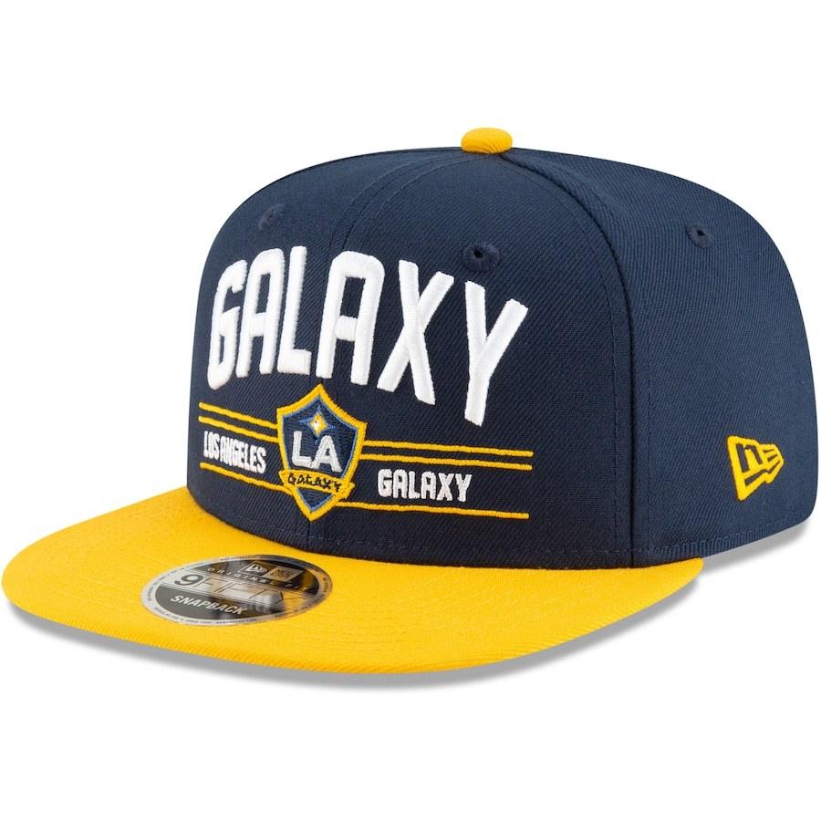 偉大な 9FIFTY Two-Tone Satin Era New Galaxy" "LA キャップ メンズ ニューエラ Snapback Navy/Gold - Hat Adjustable シャツ、タンクトップ