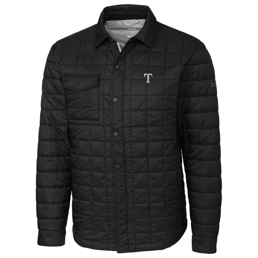 激安直営店 Rangers" "Texas ジャケット メンズ Cutter Black - Jacket Full-Zip Shirt Rainier Buck & ユニフォーム（練習着）