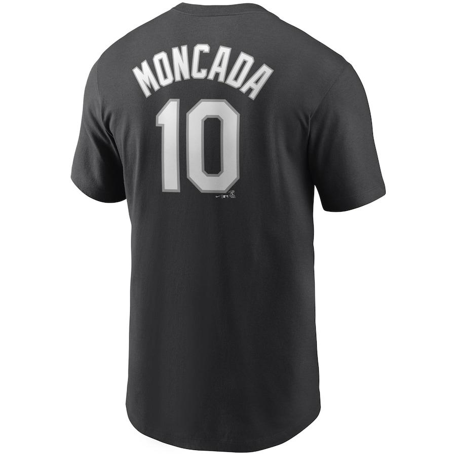 ナイキ メンズ Tシャツ Yoan Moncada Chicago White Sox Nike Name & Number T-Shirt 半袖 Black｜troishomme｜03