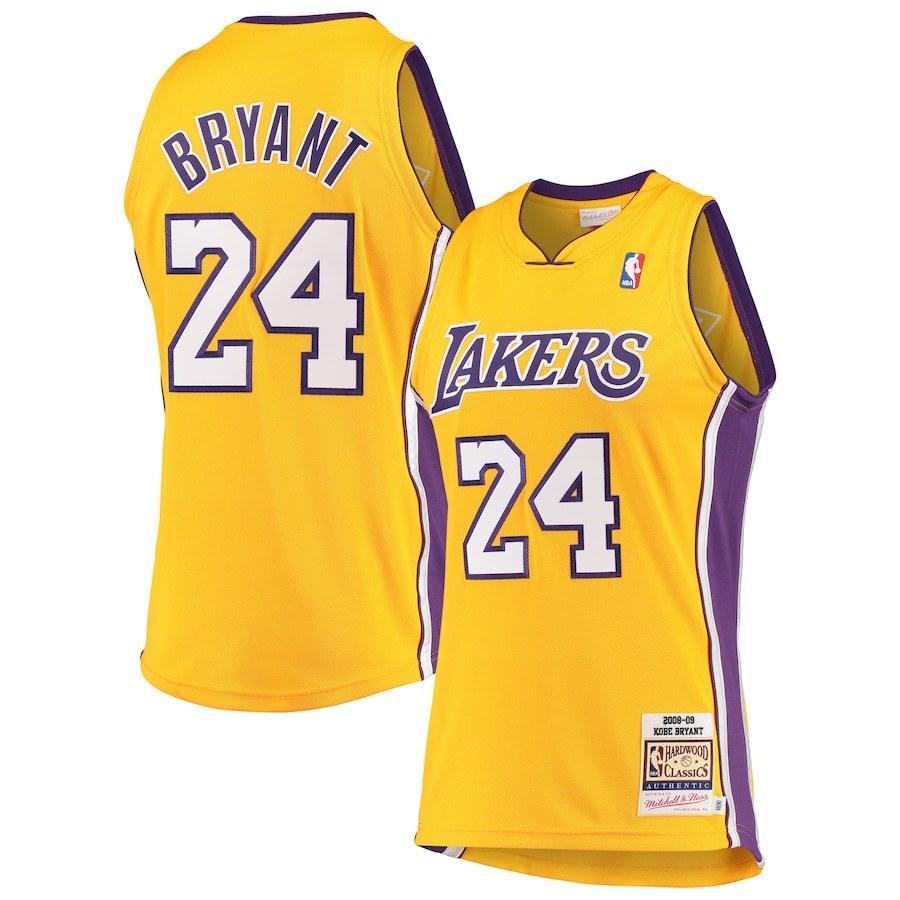 ミッチェル ネス メンズ Troishommeのミッチェル ネス ジャージ シャツ タンクトップ Kobe 08 09 Bryant Los Angeles Lakers Mitchell Ness Hardwood Classics 08 09 Authentic Jersey Gold バッシュ アパレル Troishomme