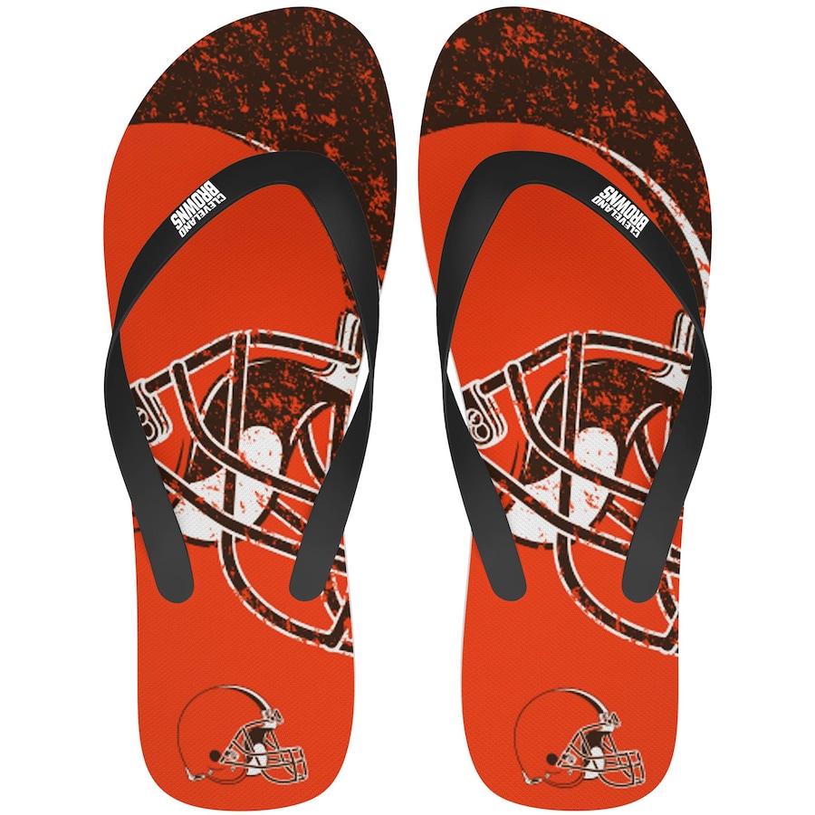 メンズ サンダル Cleveland Browns Big Logo Flip Flop Sandals レプリカユニフォーム サイズ L