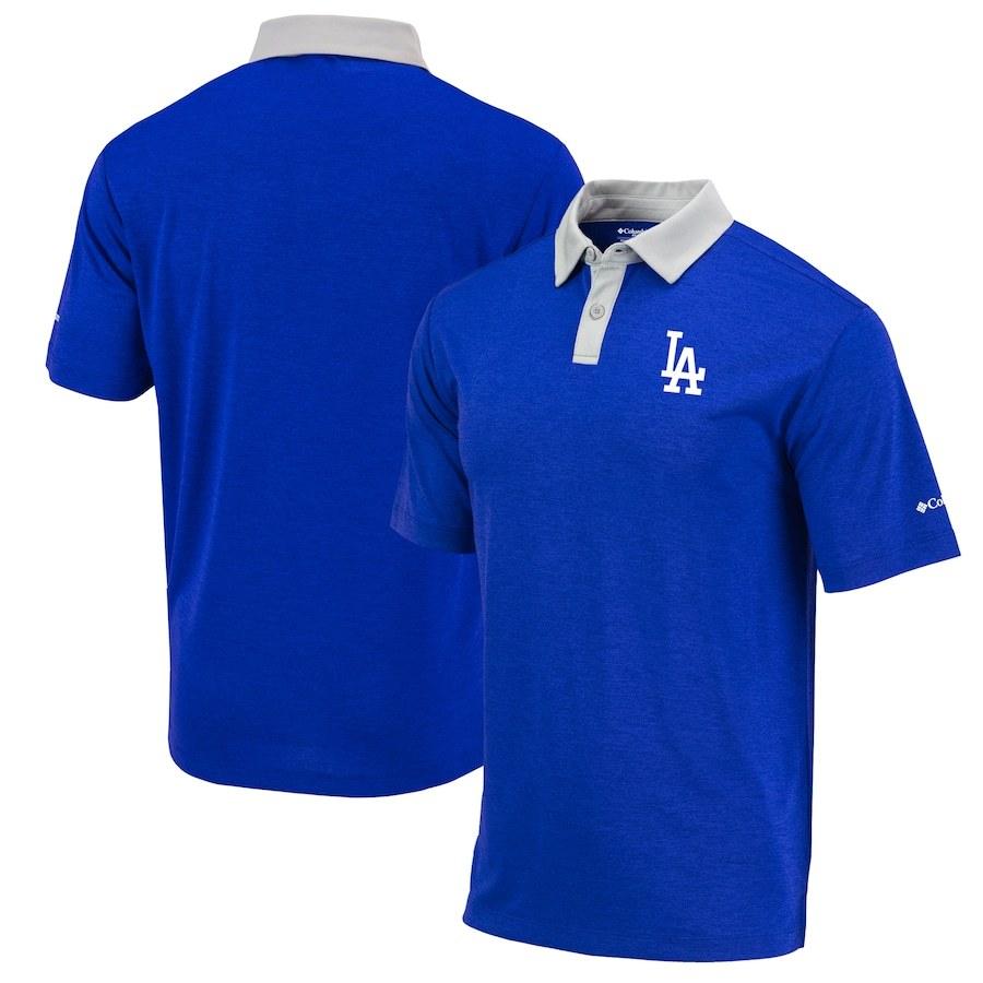 現在11/17より発送の目安 送料無料メンズ ポロシャツ "Los Angeles Dodgers" Columbia Omni-Wick Range Two-Tone Polo - Royal