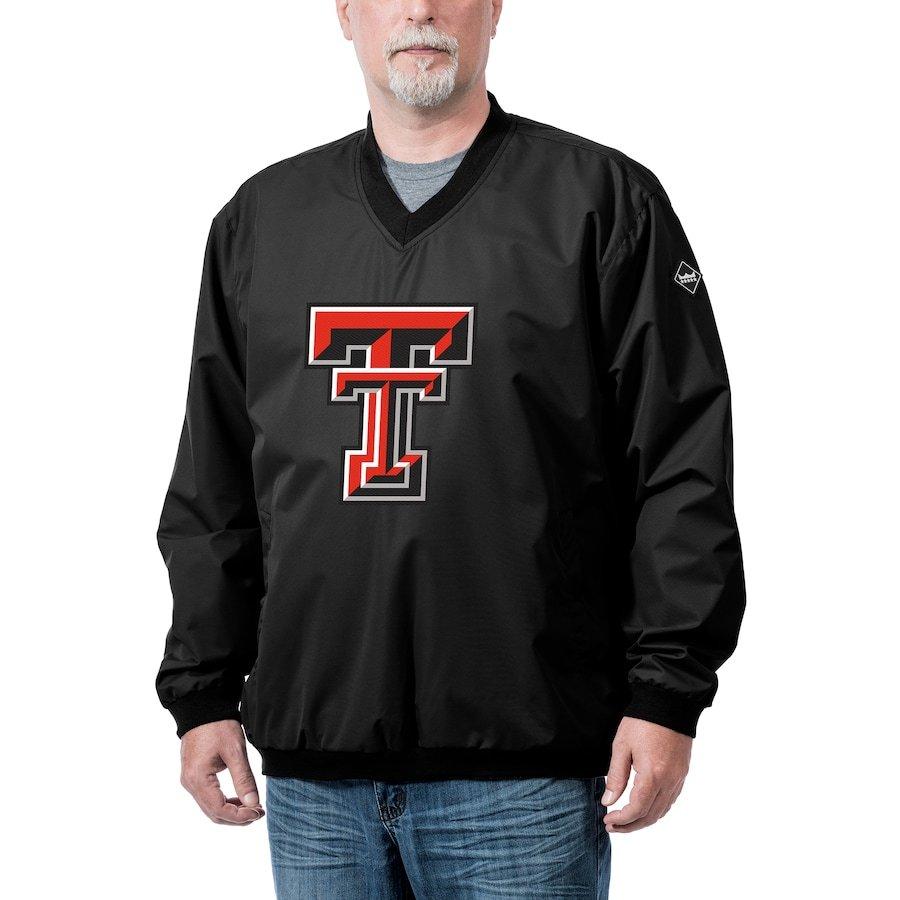 【500円引きクーポン】 Tech "Texas ジャケット メンズ Red Black - Pullover Windshell Logo Franchise Raiders" シャツ、タンクトップ