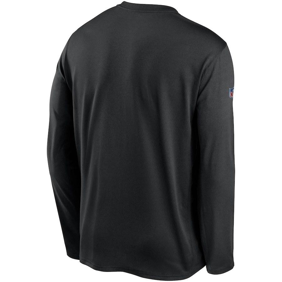 ナイキ メンズ Tシャツ 長袖 ロンT "Las Vegas Raiders" Nike Sideline Playbook Travel Legend Performance Long Sleeve T-Shirt - Black｜troishomme｜03