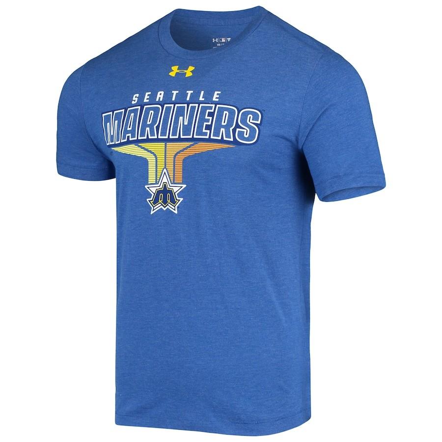 アンダーアーマー メンズ Tシャツ "Seattle Mariners" Under Armour Cooperstown Collection Breakout Play Tri-Blend T-Shirt ??EHeathered Royal｜troishomme｜02