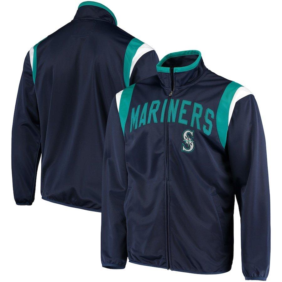 肌触りがいい メンズ ジャケット Seattle Mariners G Iii Sports By Carl Banks Post Up Full Zip Track Jacket Navy 春夏新色 Revolucaocosmiatria Com Br