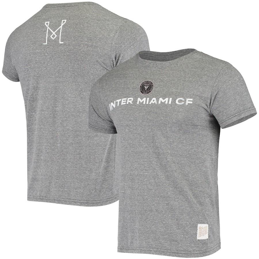 大切な メンズ Tシャツ Gray - T-Shirt Tri-Blend Brand Retro Original CF" Miami "Inter パーカー