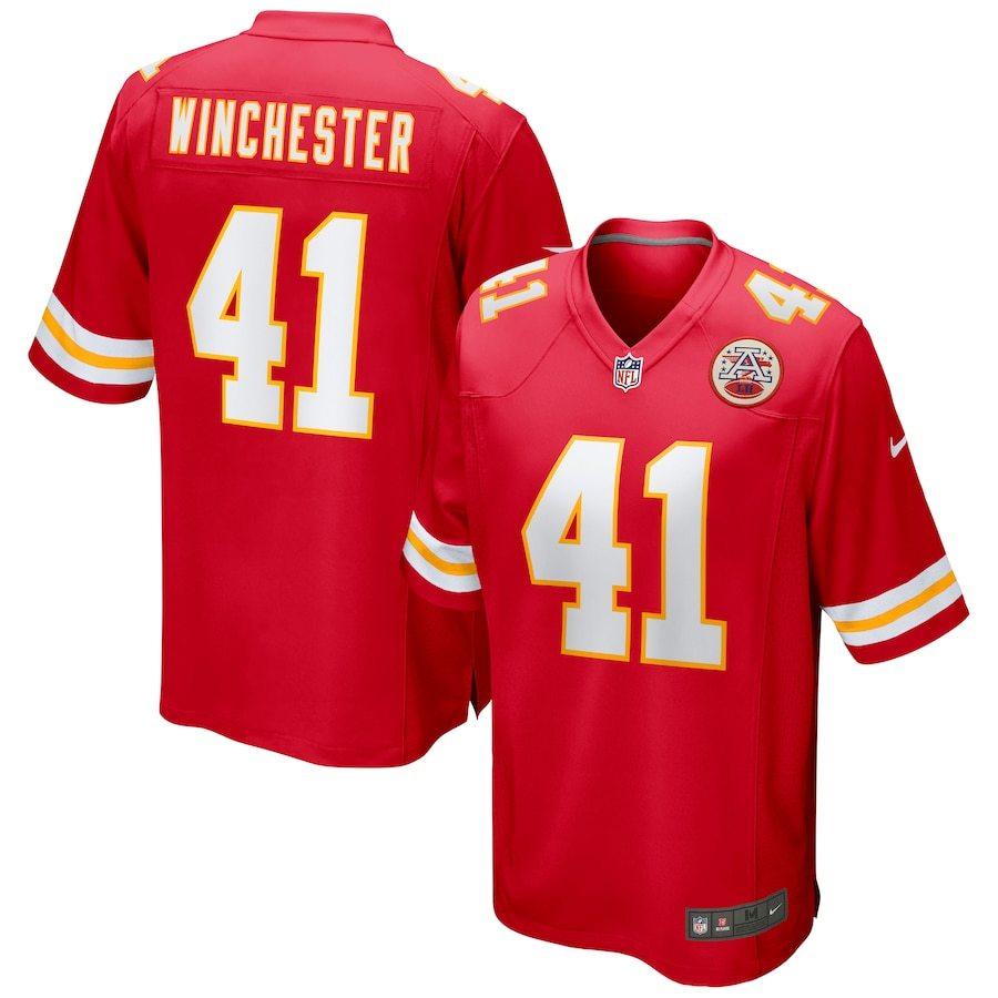 オリジナル  ナイキ メンズ レプリカジャージー James Winchester "Kansas City Chiefs" Nike Game Jersey - Red レプリカユニフォーム