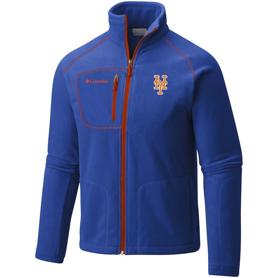 高い素材 メンズ ジャケット New York Mets Columbia Fast Trek Ii Full Zip Fleece Jacket Royal Orange 海外正規品 Www Doctor Plan Com