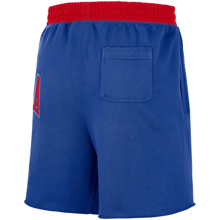 ナイキ メンズ ハーフパンツ ショーツ "Philadelphia 76ers" Nike 75th Anniversary Courtside Fleece Shorts - Royal｜troishomme｜03