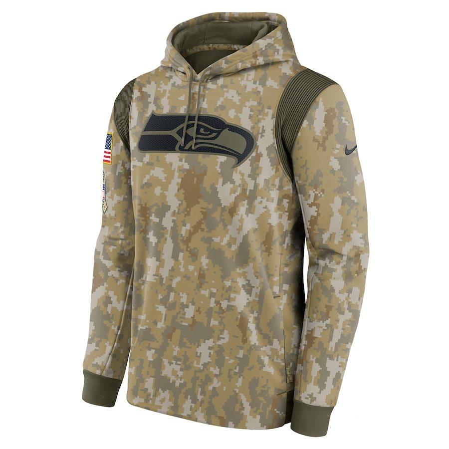 ナイキ メンズ パーカー "Seattle Seahawks" Nike 2021 Salute To Service Therma