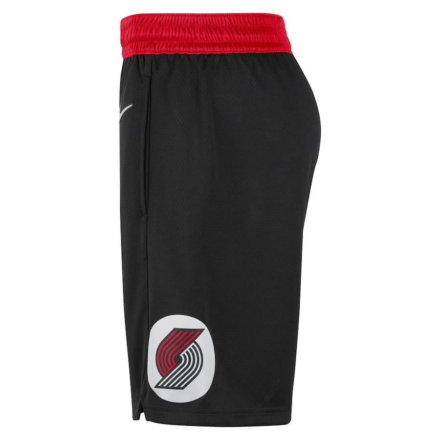 メンズ ナイキ レプリカショーツ "Portland Trail Blazers" Nike 2021/22 City Edition Swingman Shorts - Black/Red｜troishomme｜04