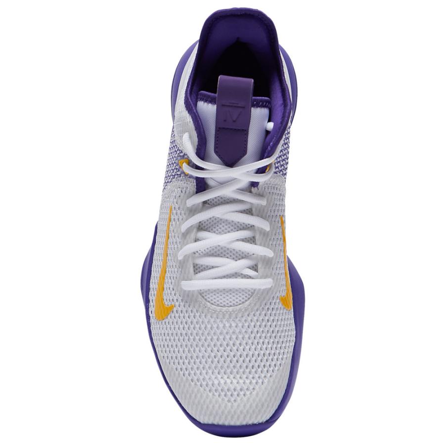 ナイキ メンズ レブロン ウィットネス４ Nike LeBron Witness 4 バッシュ White/Amarillo/Field Purple｜troishomme｜04