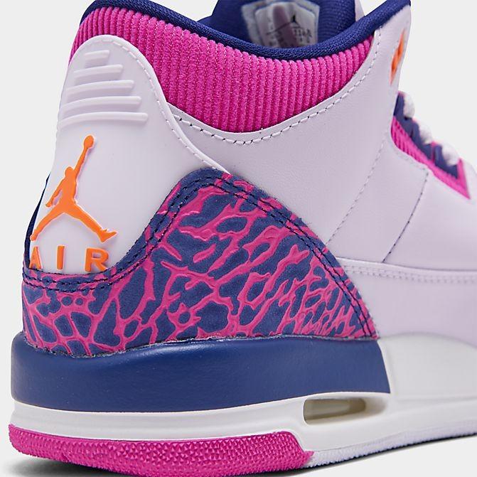 ジョーダン レトロ３ キッズ/レディース Air Jordan Retro 3 GS スニーカー Barely Grape/Hyper Crimson/Fire Pink｜troishomme｜03