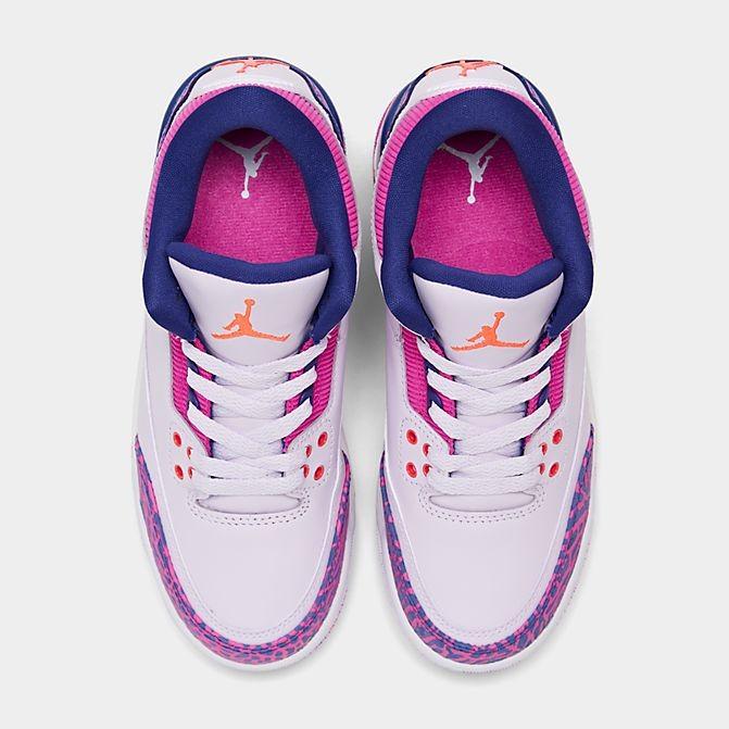 ジョーダン レトロ３ キッズ/レディース Air Jordan Retro 3 GS スニーカー Barely Grape/Hyper Crimson/Fire Pink｜troishomme｜05