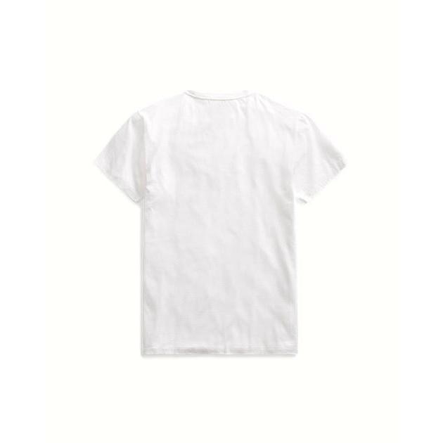 ダブルアールエル ラルフローレン メンズ Tシャツ 半袖 ポケット 白