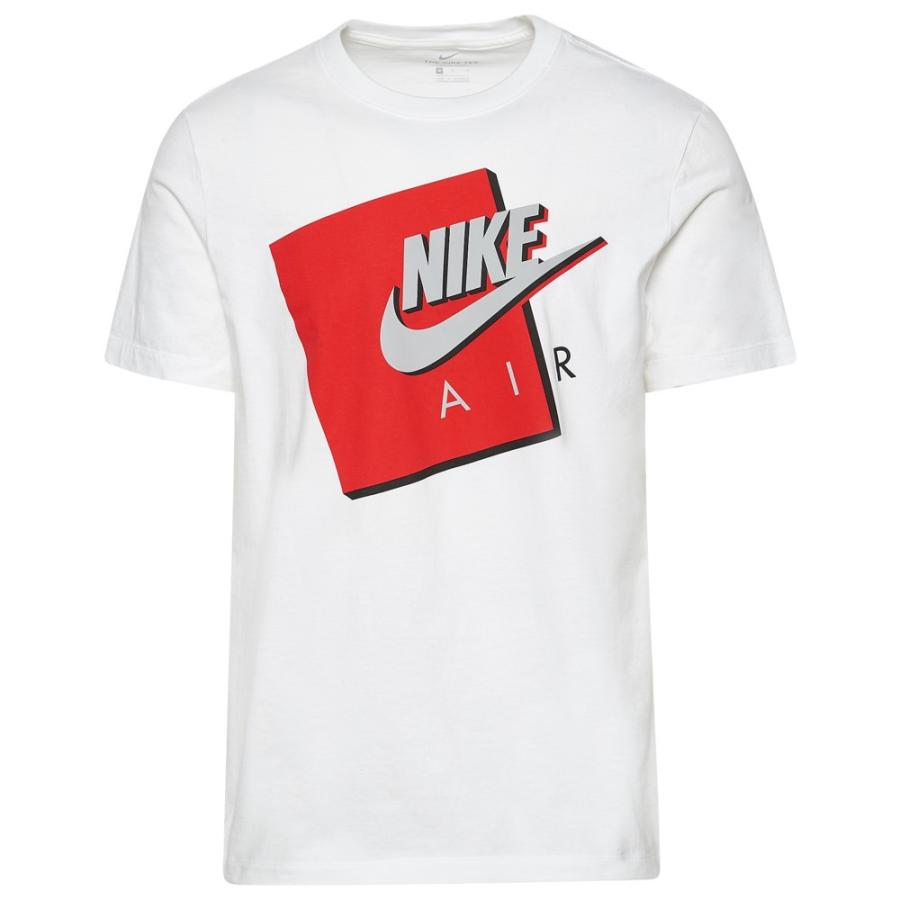 ナイキ メンズ Tシャツ Nike Air Box T Shirt 半袖 White Red Grey バッシュ アパレル Troishomme 通販 Yahoo ショッピング