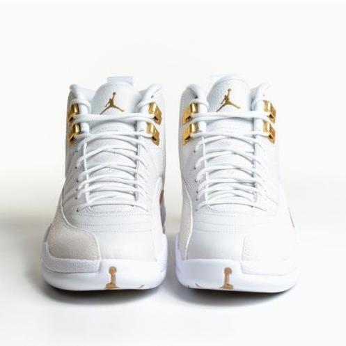 Jordan Retro 12 XII "October's Very Own"<br> メンズ White/Metallic Gold ジョーダン レトロ バッシュ｜troishomme｜03